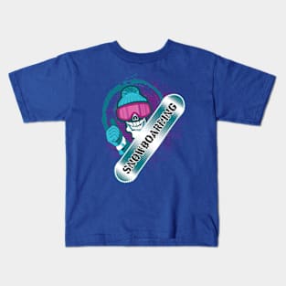 Snowboarding Snowboarding Winter Sport Kids T-Shirt